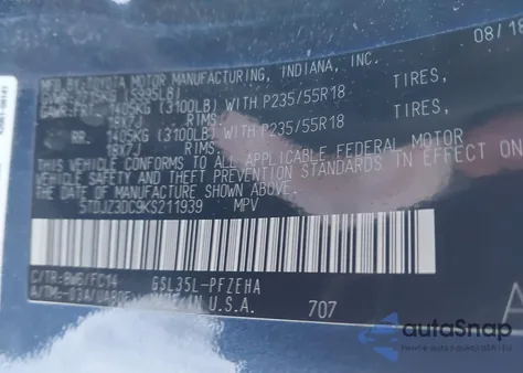 2019 Toyota Sienna Le 7 Passenger from USA, damaged, VIN 5TDJZ3DC9KS211939